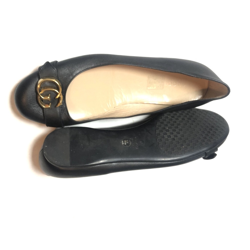 Gucci Women's 38.5 Black Miro Soft Ballerina Flats - Picture 6 of 7